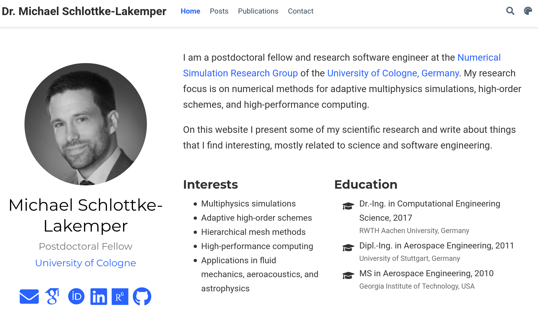 Getting Started With Hugo Academic And Github Pages Michael Schlottke 