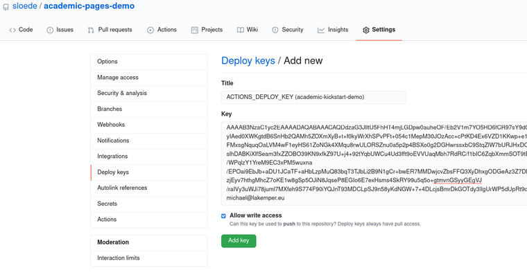 Getting Started With Hugo Academic and Github Pages | Michael Schlottke ...